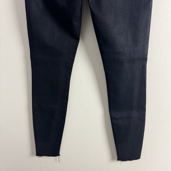 Pistola Jeans Womens Size 27 Aline Coated High Rise Skinny in Black Coated Onyx - Picture 10 of 16